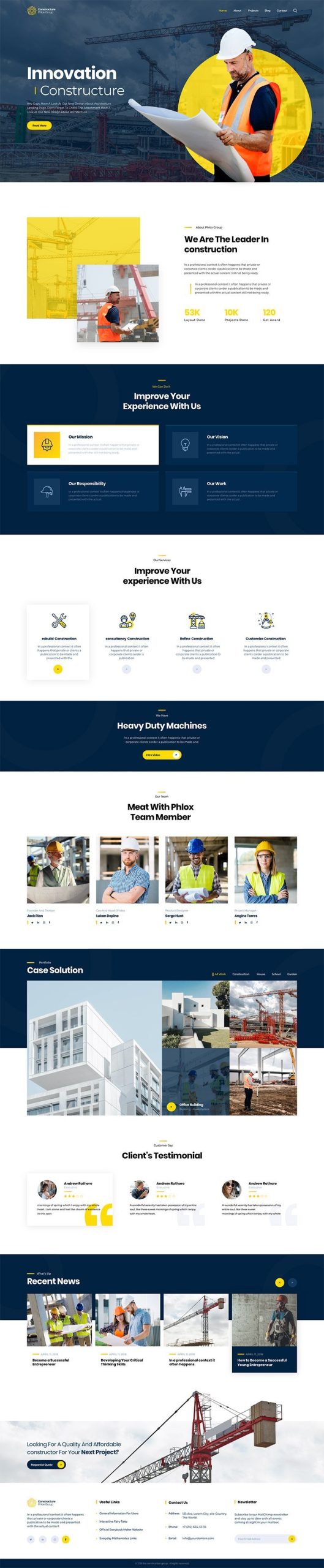 construction website