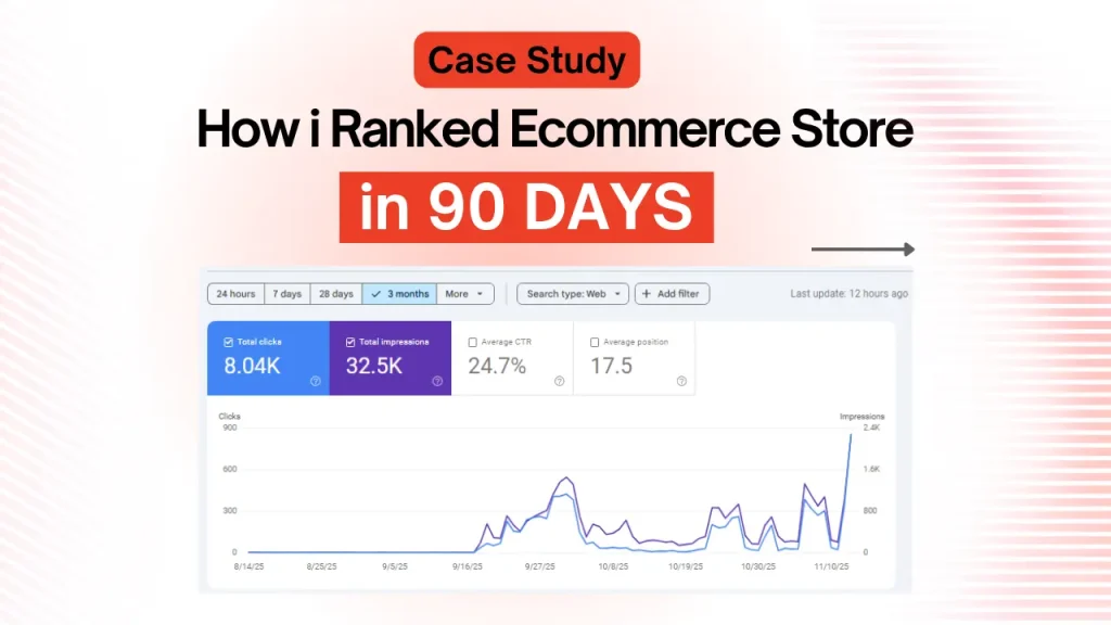 How I Ranked an Ecommerce T-Shirt Store in Just 3 Months | From Zero to Traffic in 90 Days